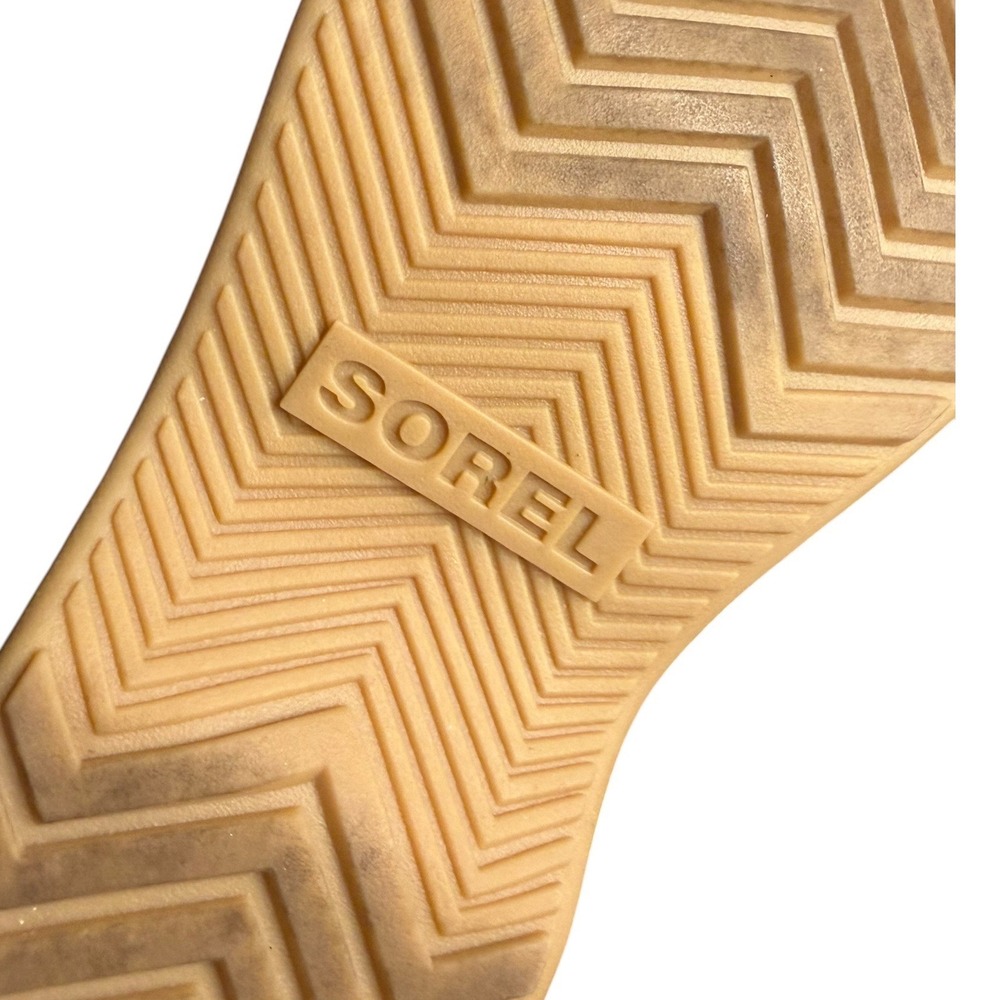 Sorel Beige Cameron Flatform Sandal Leather Suede Women's Size 7 - Picture 10 of 10